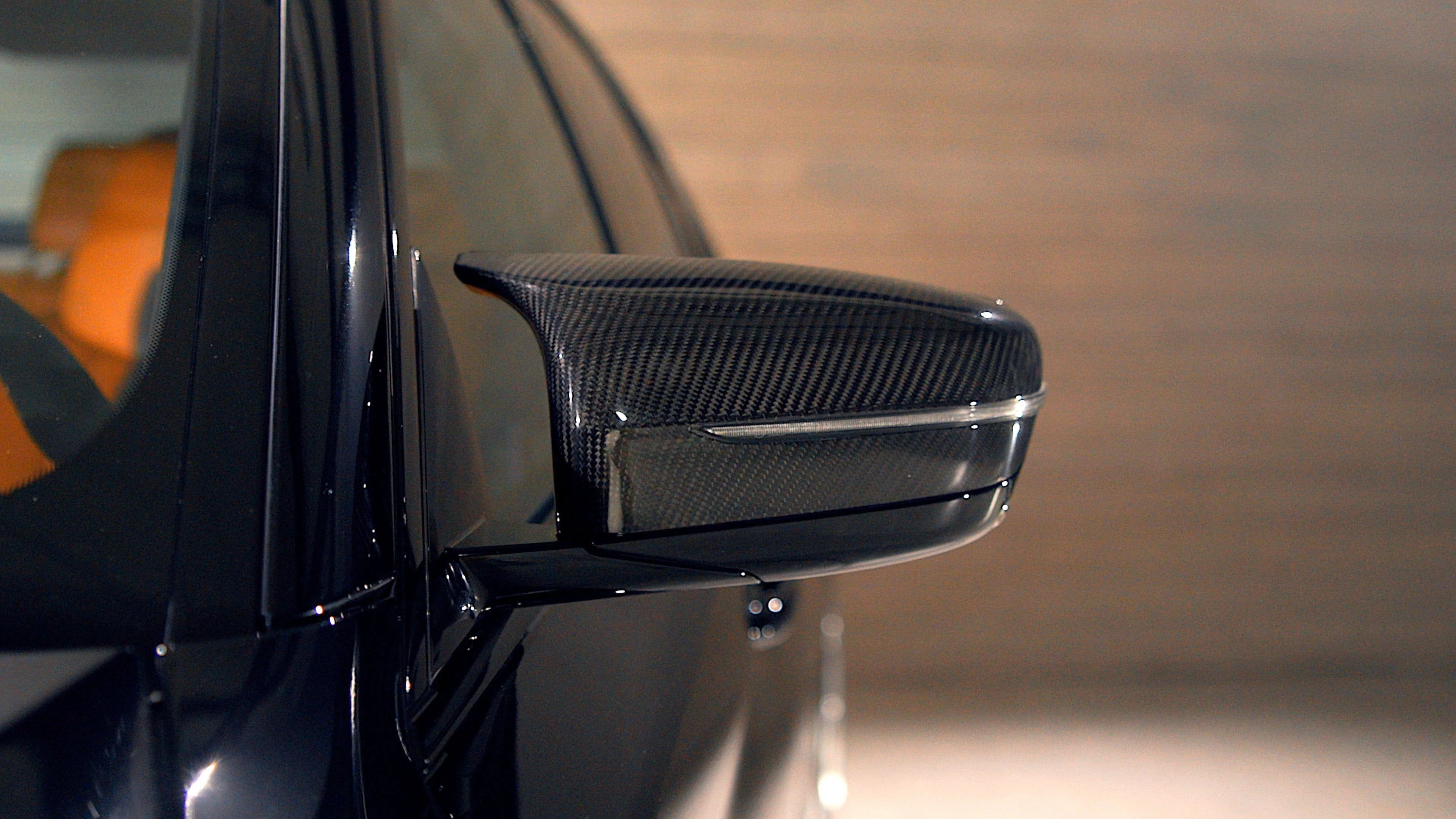 BMW F90 M5 / F91 M8 GT Mirror Caps - Carbon Fiber / Gloss Black