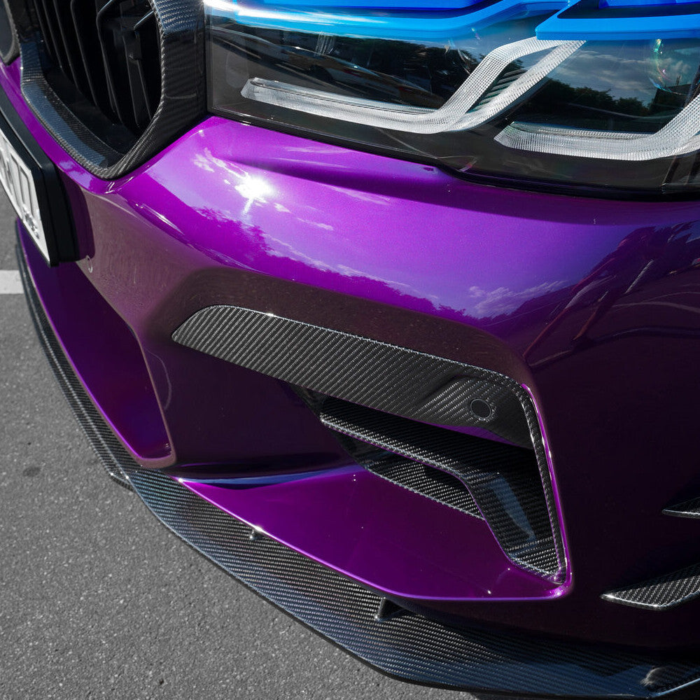 BMW M5 F90 2021+ Carbon Fiber Air Vent / Fog Light Bumper Splitter