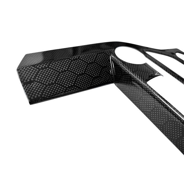 Ford Mustang 2015-2023 Carbon Fiber NAV Dash Panel - Honeycomb / Carbon