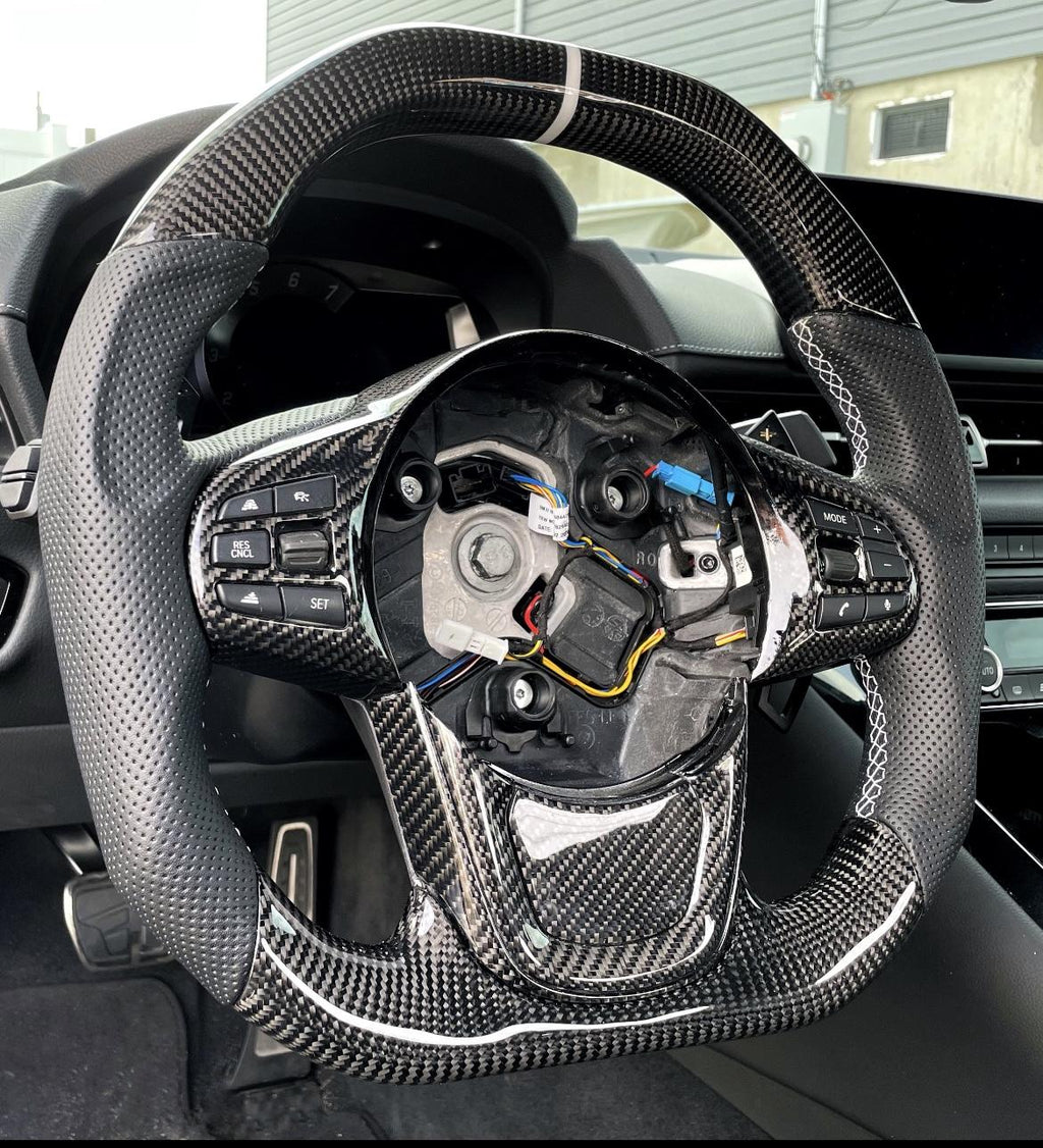 Toyota Supra 2019+ Carbon Fiber Steering Wheel
