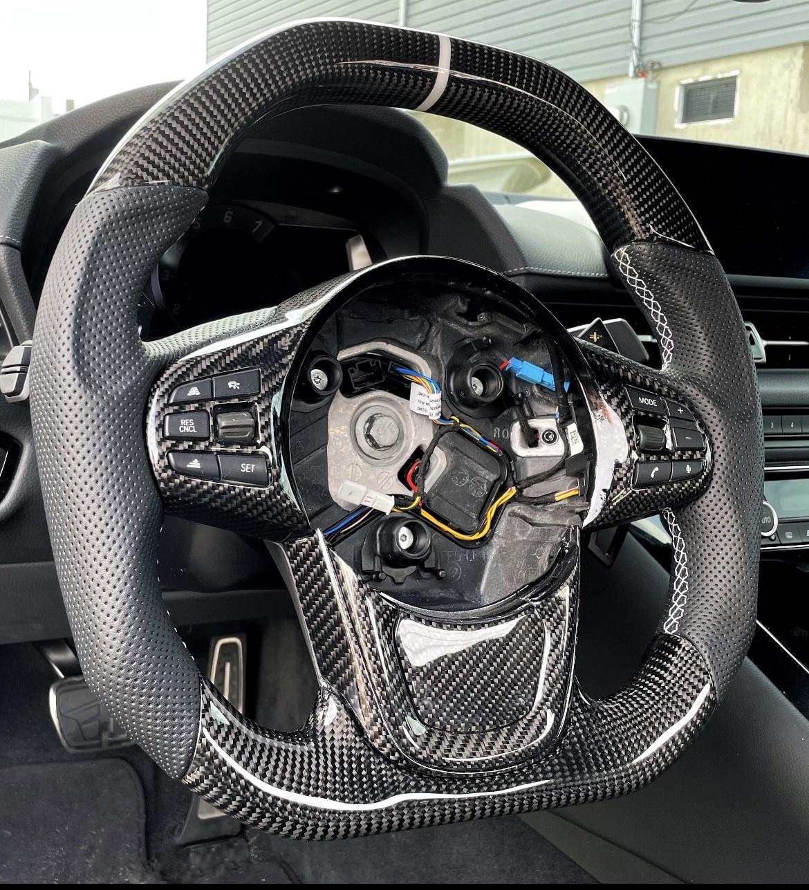 Toyota Supra 2019+ Carbon Fiber Steering Wheel