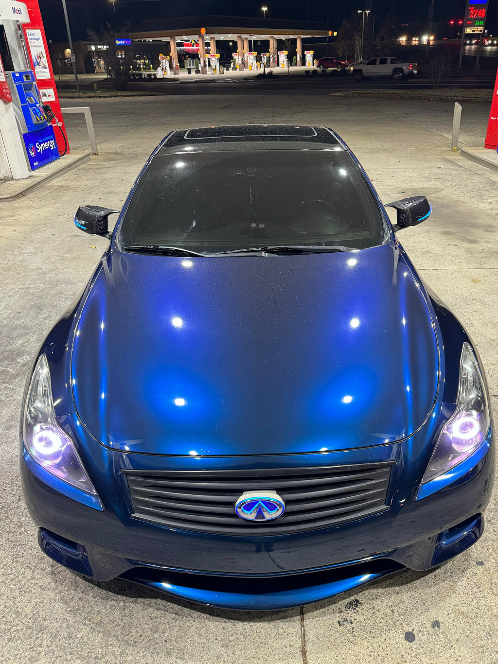 Infiniti G37 Mirror Caps - Coupe/Sedan Carbon Fiber / Honeycomb / Gloss Black