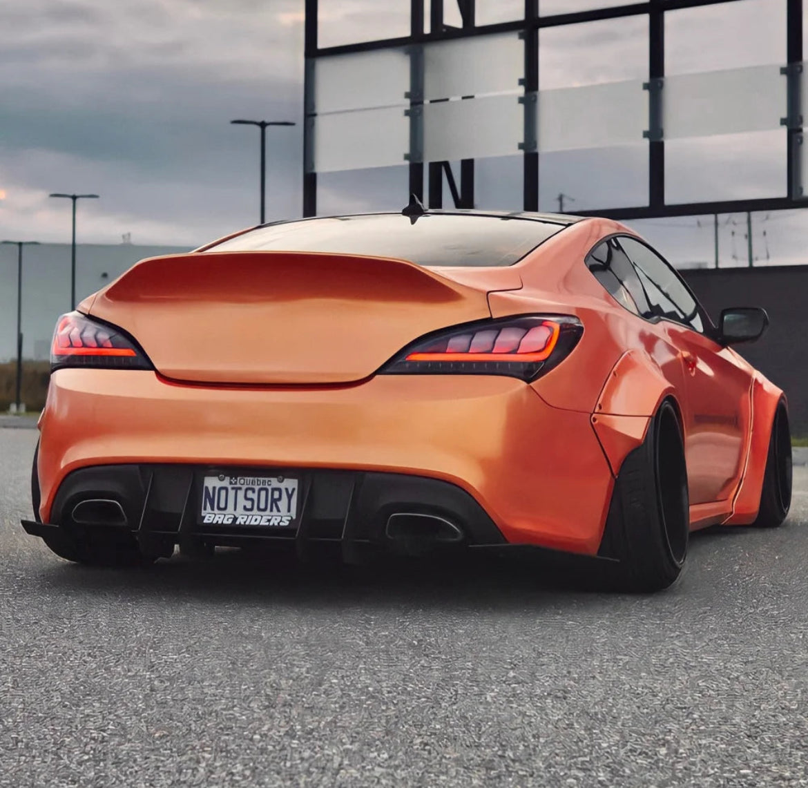 Hyundai Genesis Coupe BK1 2009-2016 VSpec Rear Bumper Diffuser
