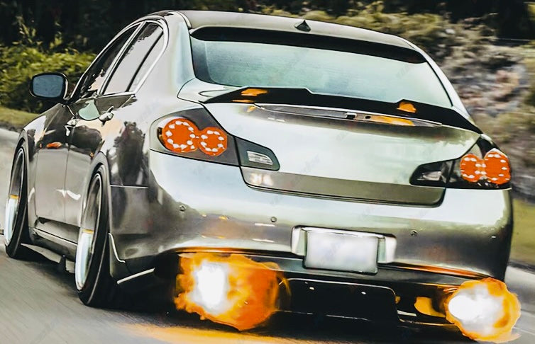 Infiniti G37 PSM Highkick Spoiler (Coupe/Sedan) Carbon Fiber / Gloss Black / Honeycomb