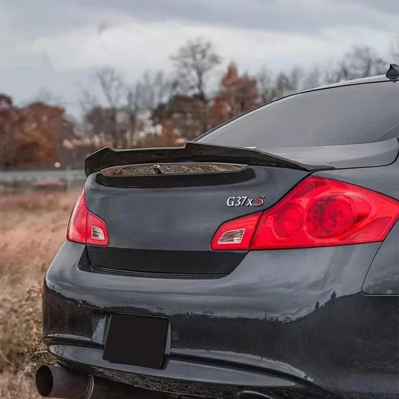 Infiniti G37 PSM Highkick Spoiler (Coupe/Sedan) Carbon Fiber / Gloss Black / Honeycomb