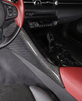 Toyota Supra 2019+ A90 A91 Center Console Kick Panel - Honeycomb / Carbon Fiber