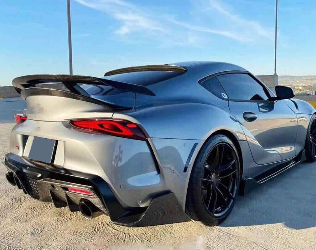 Toyota Supra A90 A91 MK5 2019+ Carbon Rear Bumper Splitter Aprons