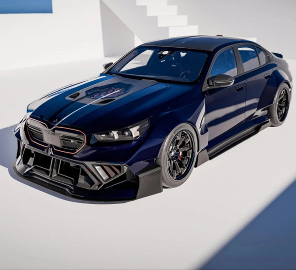 BMW G90 M5 Carbon Fiber Bonnet Hood - Tempered Glass
