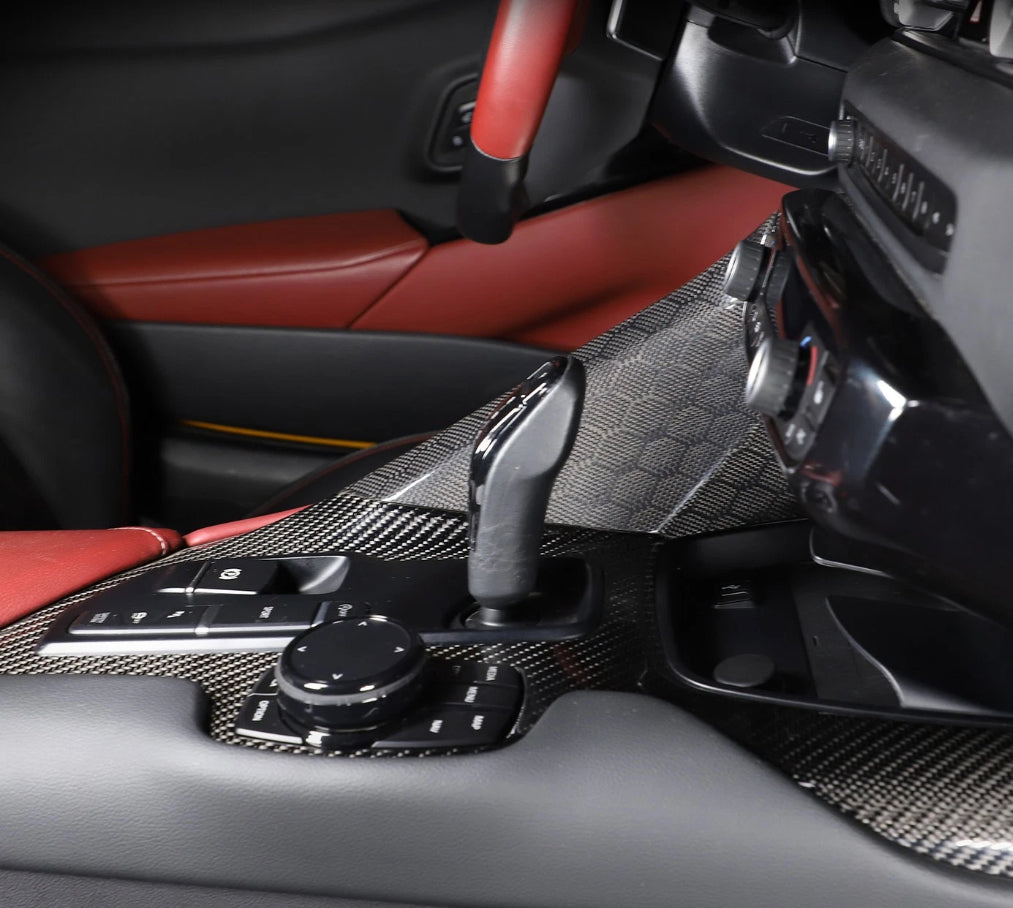 Toyota Supra 2019+ A90 A91  Lower Console Side Panel - Honeycomb / Carbon Fiber