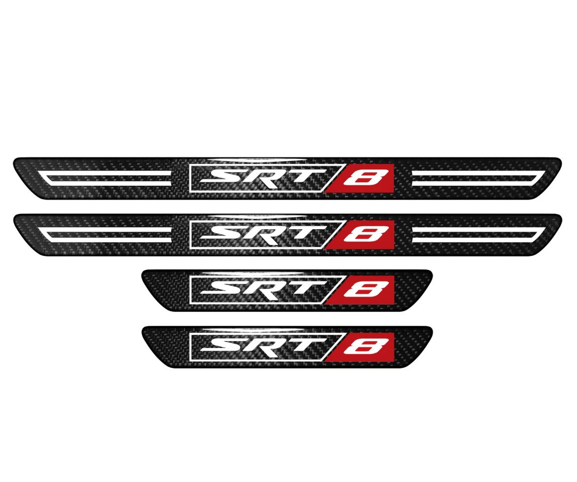 Dodge Carbon Fiber Kick Plates - Charger / Challenger / SRT / RT / Scatpack / Durango / SRT8