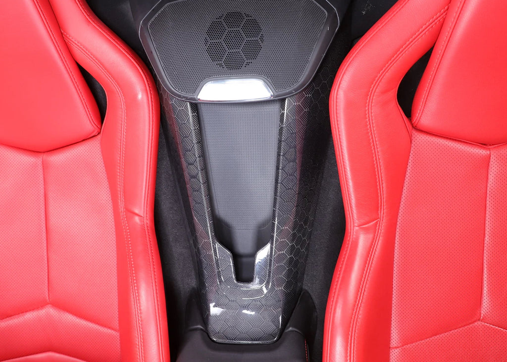 Chevy Corvette C8 Waterfall Console Panel - Carbon Fiber / Honeycomb