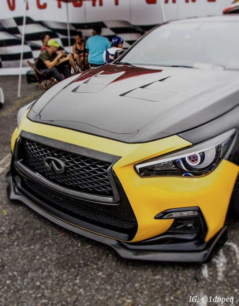 Infiniti Q50 Carbon Fiber Grill Trim
