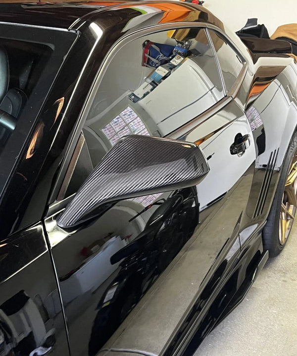 Chevy Camaro SS 2010-2015 - Carbon Fiber Mirror Caps