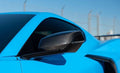 Chevy Corvette C8 2020+ Carbon Fiber Mirror Caps