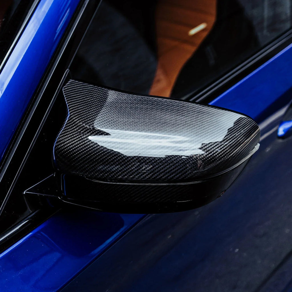 BMW F90 M5 / F91 M8 GT Mirror Caps - Carbon Fiber / Gloss Black