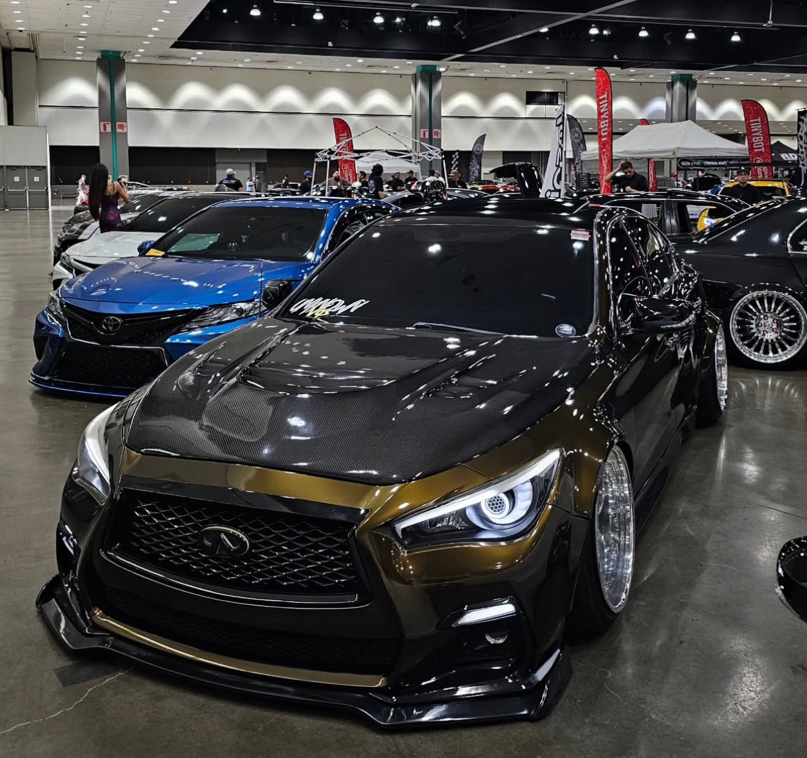 Infiniti Q50 VSR Vented Carbon Fiber Hood