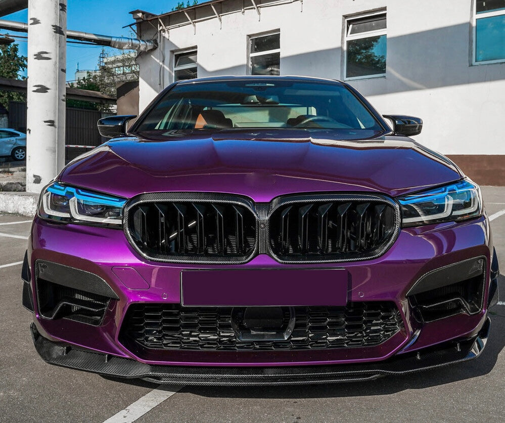BMW M5 F90 2021+ Carbon Fiber Air Vent / Fog Light Bumper Splitter
