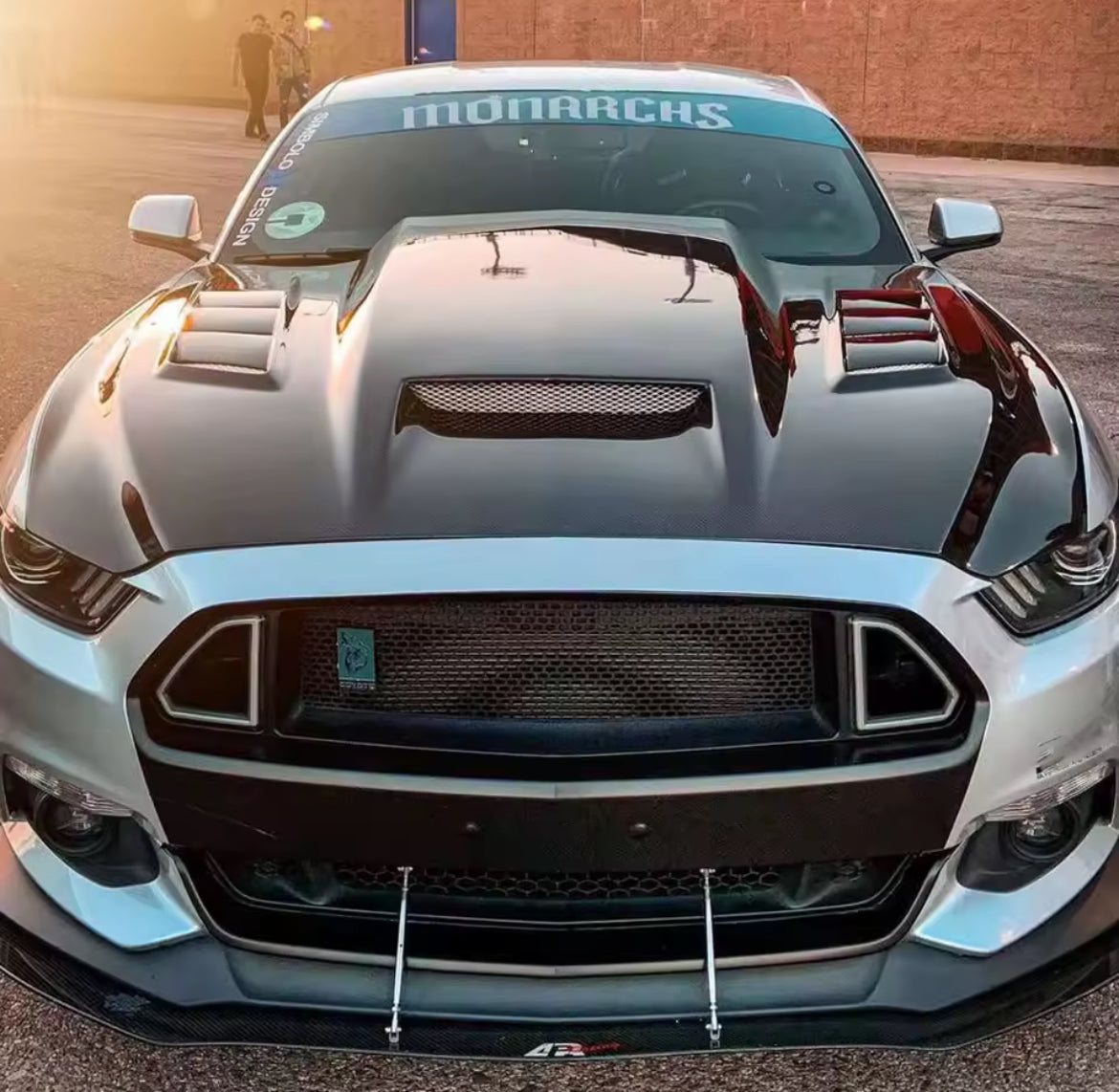 Ford Mustang TF Style Carbon Fiber Hood 2015-2017