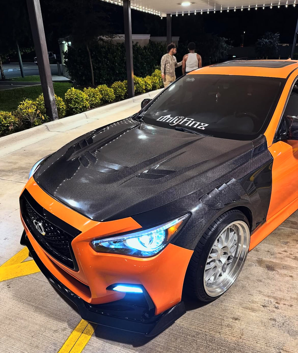 Infiniti Q50 VSR Vented Carbon Fiber Hood