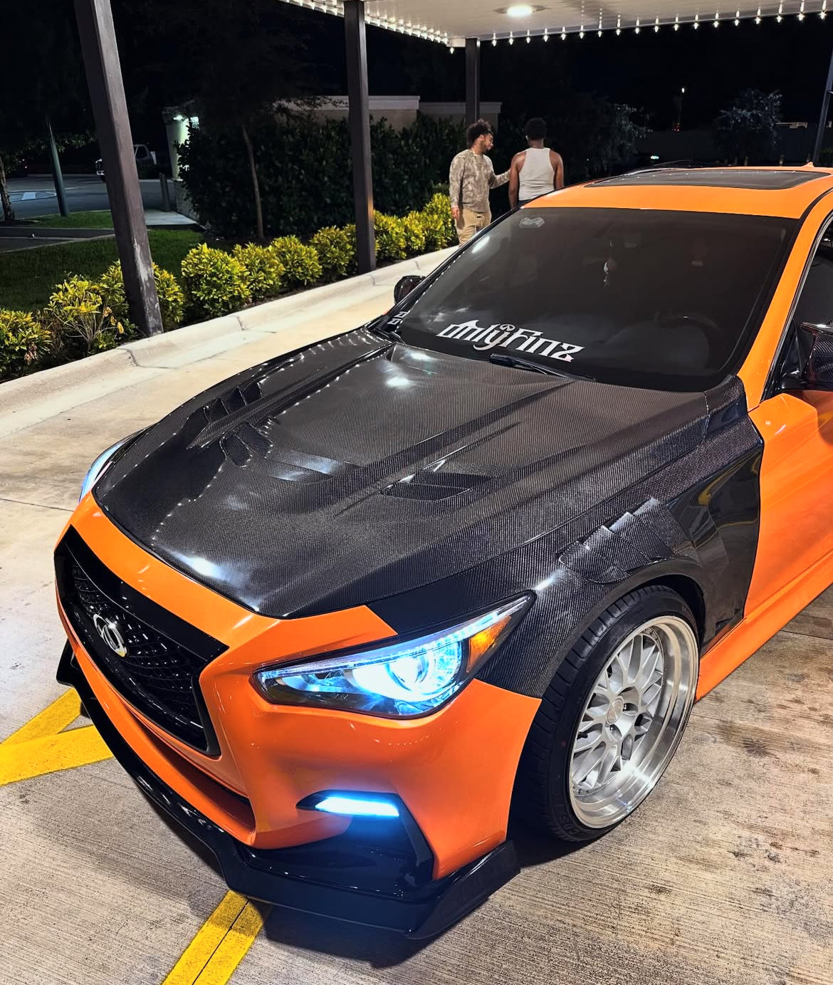 Infiniti Q50 VSR Vented Carbon Fiber Hood