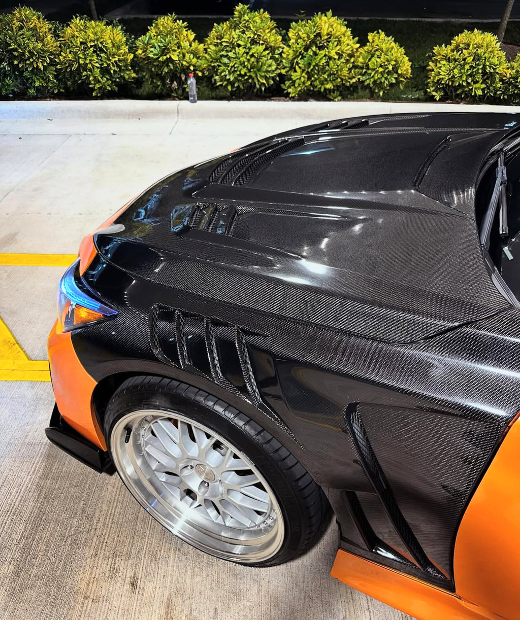 Infiniti Q50/Q60 V2 / V3 Fenders - Carbon Fiber / Honeycomb