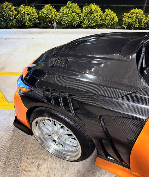 Infiniti Q50/Q60 V2 / V3 Fenders - Carbon Fiber / Honeycomb