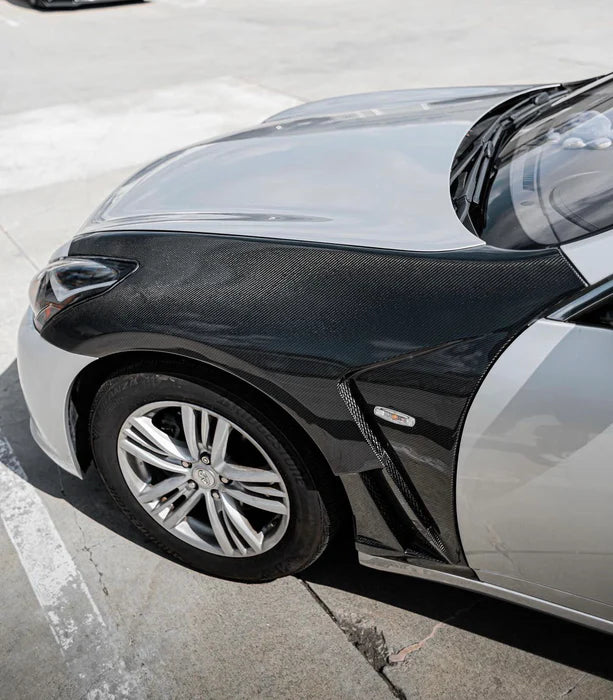 2008-2013 Infiniti G37 Carbon Fiber Vented Fenders (Coupe/Sedan)