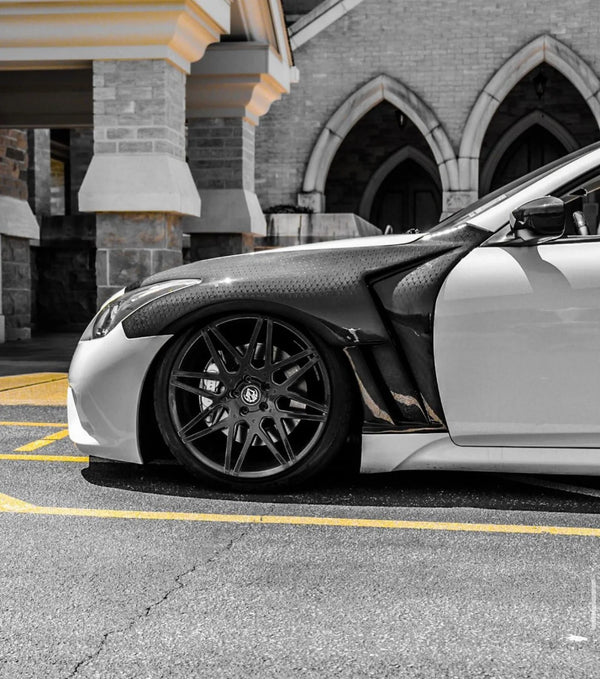 2008-2013 Infiniti G37 Carbon Fiber Vented Fenders (Coupe/Sedan)