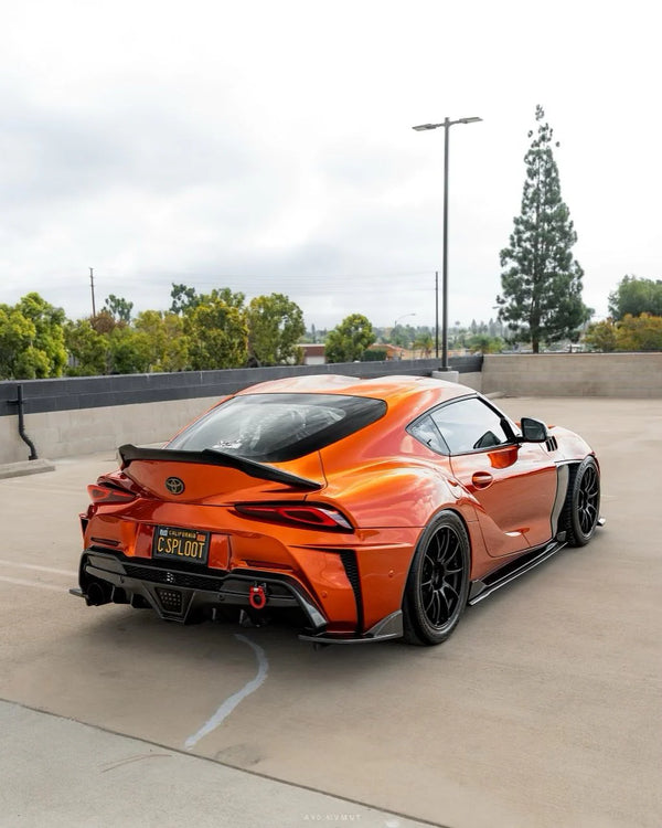 Toyota Supra A90/91 Highkick Trunk Spoiler - Carbon Fiber/Gloss Black