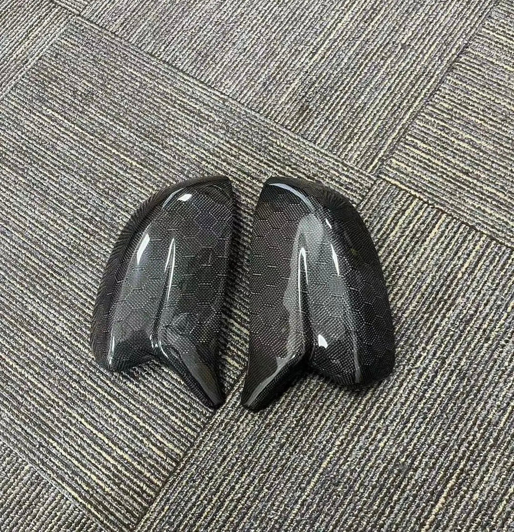Infiniti G37 Mirror Caps - Coupe/Sedan Carbon Fiber / Honeycomb / Gloss Black