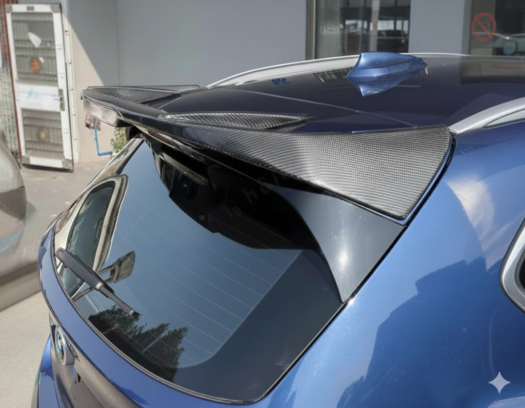 BMW X3M Roof Spoiler / Window Wing - Carbon Fiber / Gloss Black