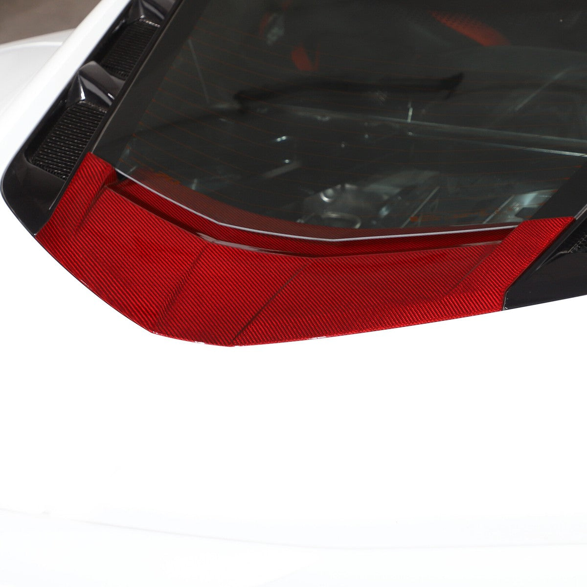 Chevy Corvette C8 2020+ Rear Window Lower Panel - Carbon Fiber / Honeycomb