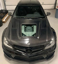 Mercedes Benz AMG C63 W204 2012-2014 - Tempered Glass Window Carbon Fiber Hood