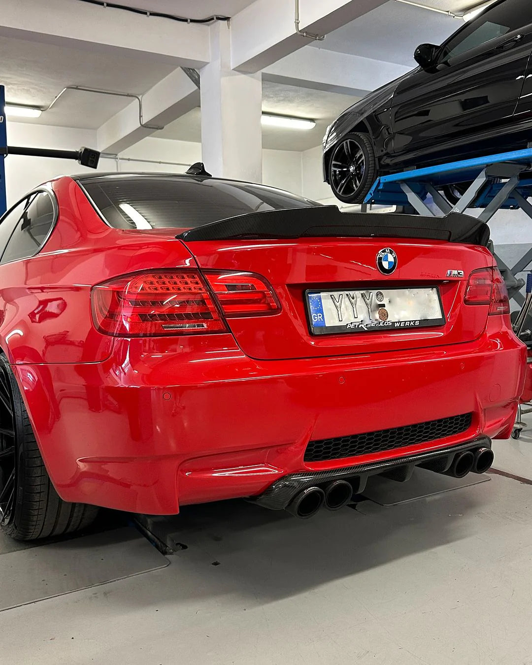 BMW E90/E92 3 Series Carbon Fiber Trunk Spoiler - OE/PSM